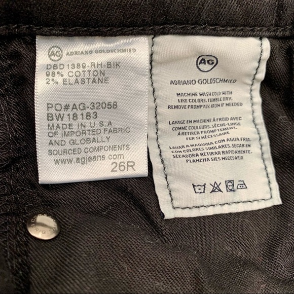 Adriano Goldschmied Jeans Adult 26 Black Legging Ankle Skinny Super Women’s - Picture 12 of 15